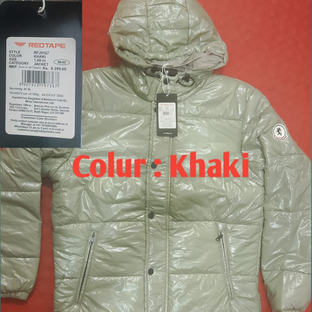 Premium Quality Men's Padding Hooded Jacket - Image 3