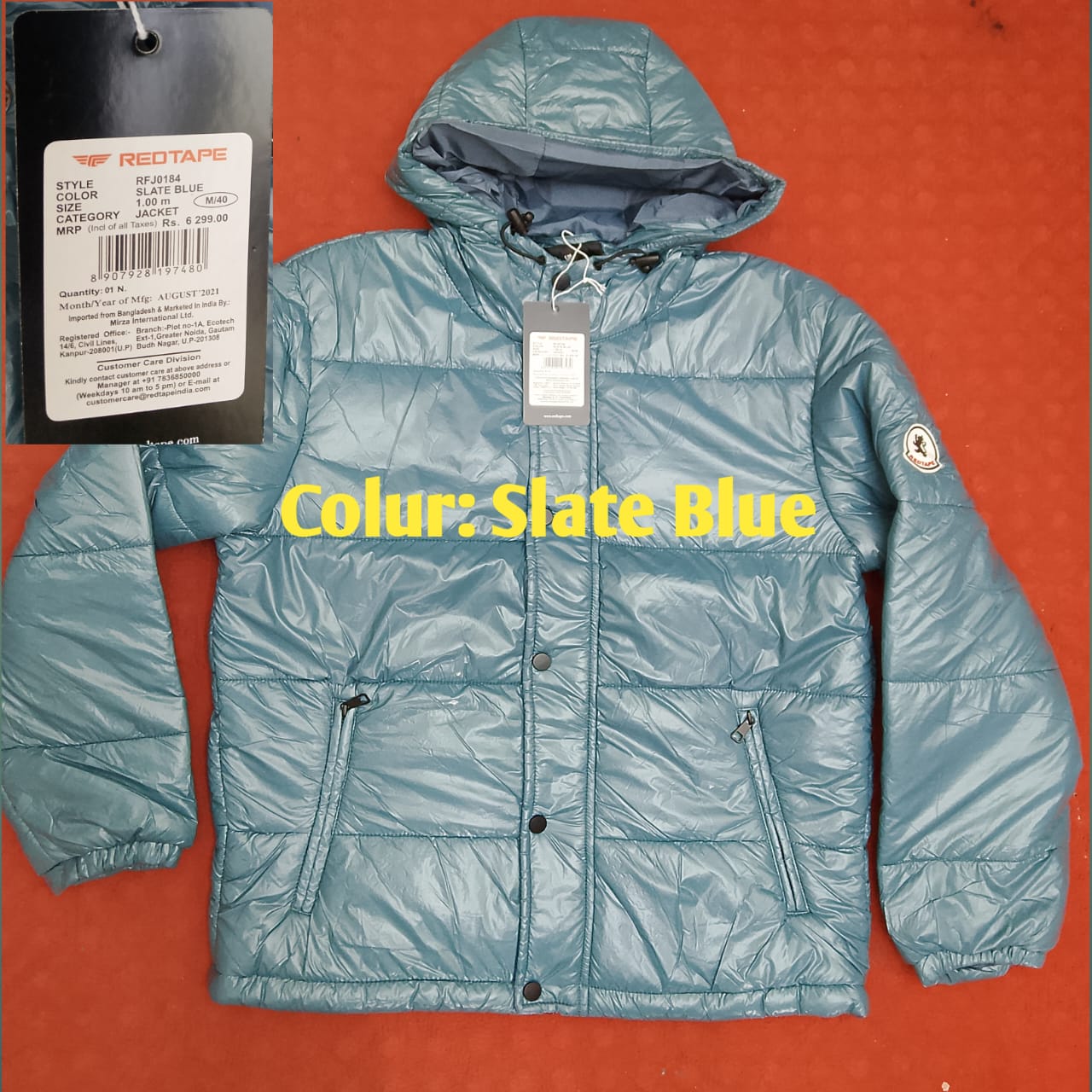 Premium Quality Men's Padding Hooded Jacket - Image 4